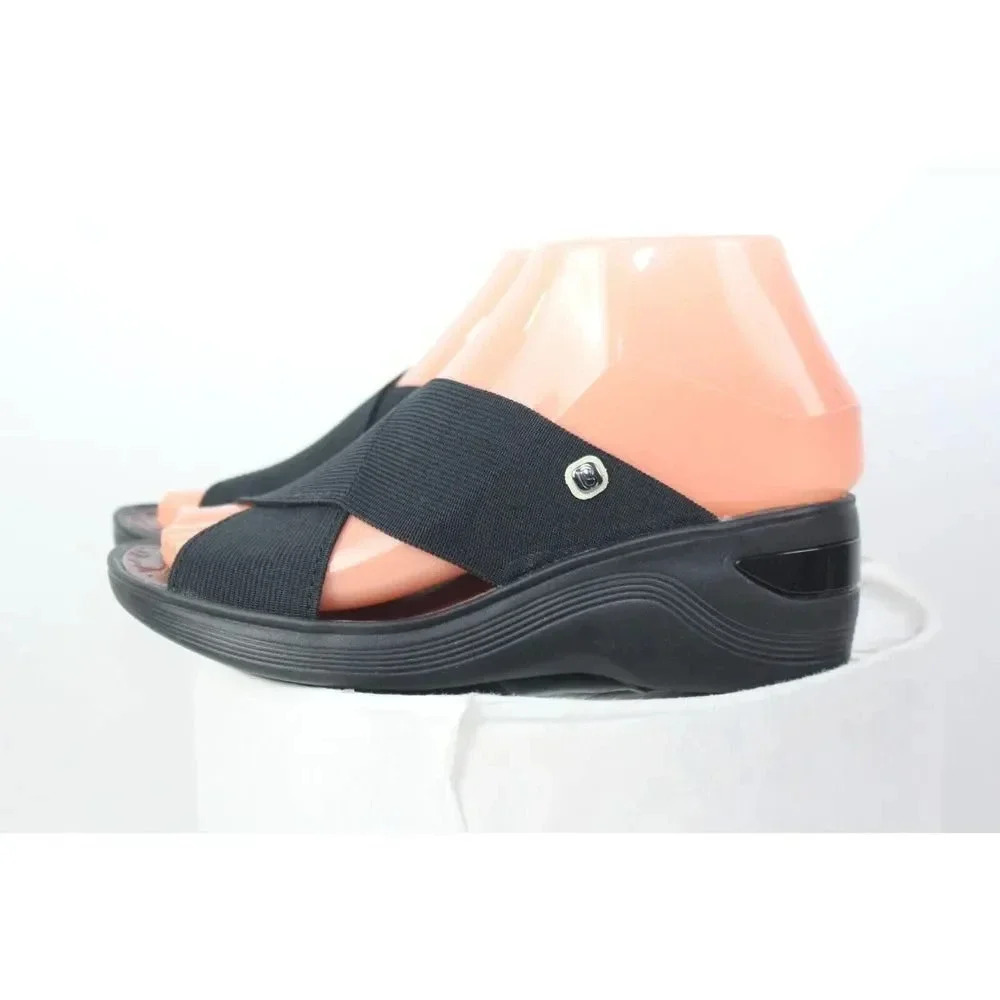 ladies BZEES wedge sandals size 5.5M - Picture 3 of 8